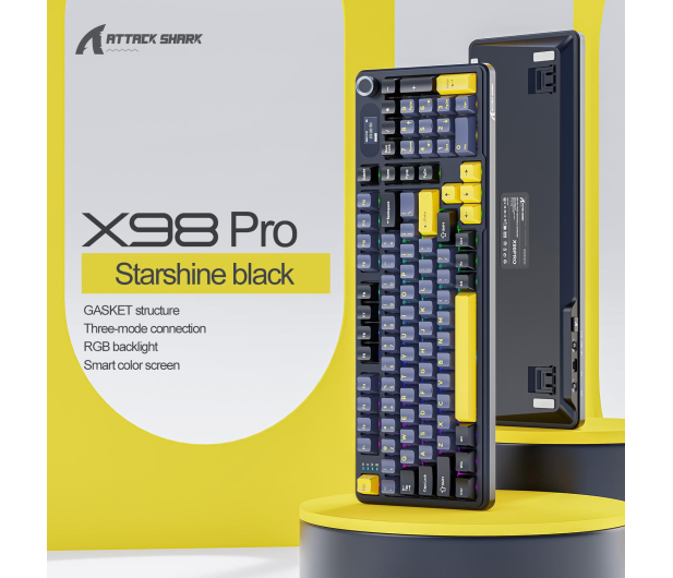 Attack Shark X98PRO Wireless Full-size layout czarna - 1472701 - zdjęcie 6